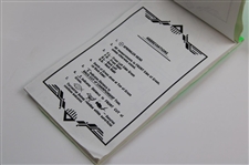 1996 GMO Yardage Book from Tiger Woods' Pro Debut Signed by Payne, Zinger & Stricker JSA ALOA