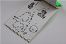 1996 GMO Yardage Book from Tiger Woods' Pro Debut Signed by Payne, Zinger & Stricker JSA ALOA
