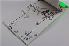 1996 GMO Yardage Book from Tiger Woods' Pro Debut Signed by Payne, Zinger & Stricker JSA ALOA