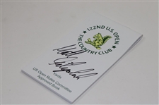 Champion Matt Fitzpatrick Signed 2022 US Open at The Country Club Yardage Book JSA ALOA