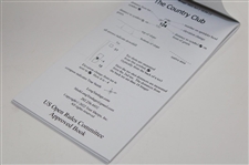 Champion Matt Fitzpatrick Signed 2022 US Open at The Country Club Yardage Book JSA ALOA