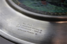 Centennial Of Golf In America Pewter Plate w/ CB MacDonald