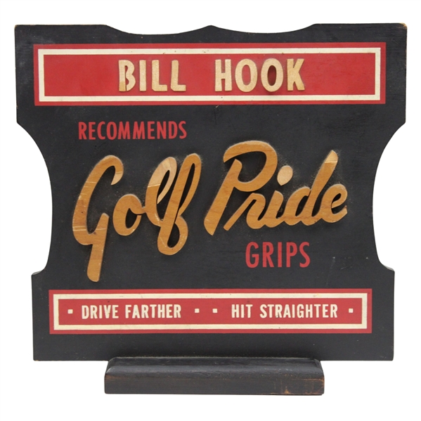 Knipple Studios Bill Hook Golf Pride Grips Wood Advertising Display