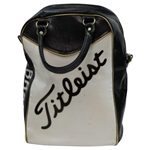 Brad Faxon Black & White Leather Titleist Shag Bag