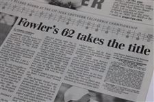 Rickie Fowler Shoots 62 as H.S. Freshman at 2007 CIF-SCGA for Record Setting Victory Newspaper
