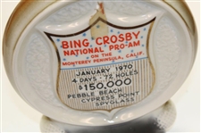 Two (2) Bing Crosby Pro-Am Liquor Decanters - 1966 & 1967