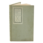 1921 Golf Simplified: Cause and Effect Book by Dave Hunter
