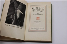 1921 'Golf Simplified: Cause and Effect' Book by Dave Hunter