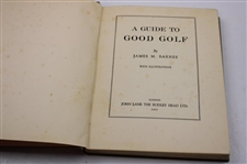 1925 'A Guide To Good Golf' by James Barnes