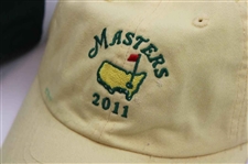 2011 Masters Tournament Green & Lt Yellow Dated Caddy Hats