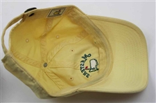 2011 Masters Tournament Green & Lt Yellow Dated Caddy Hats