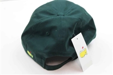 Four (4) 2016 Masters Caddy Hats - Green Circle Logo, Rectangle Patch, Top Dated & Under Dated