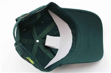 Four (4) 2016 Masters Caddy Hats - Green Circle Logo, Rectangle Patch, Top Dated & Under Dated