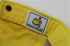 Four (4) 2016 Masters Caddy Hats - Green Circle Logo, Rectangle Patch, Top Dated & Under Dated