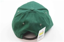 Four (4) 2016 Masters Caddy Hats - Green Circle Logo, Rectangle Patch, Top Dated & Under Dated