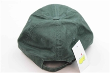 Four (4) 2016 Masters Caddy Hats - Green Circle Logo, Rectangle Patch, Top Dated & Under Dated