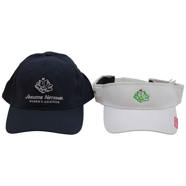 Augusta National Womens Amateur Navy Hat w/White Womens Amateur Visor