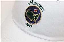 2019 Masters Tournament Embroidered Navy Circle Logo White Hat - New w/Tag