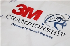 Billy Casper & Hal Sutton Signed Champions Tour 3M Championship Flag JSA ALOA