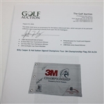 Billy Casper & Hal Sutton Signed Champions Tour 3M Championship Flag JSA ALOA