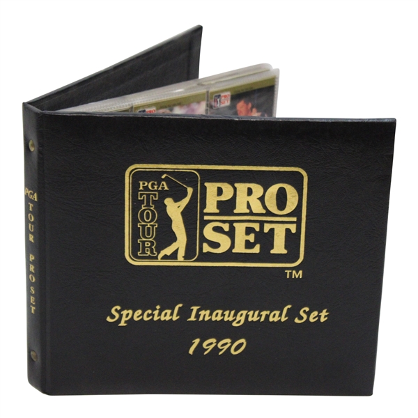 Chi Chi Rodriguezs Personal 1990 Special Inaugural Set PGA Tour Cards w/Black Binder