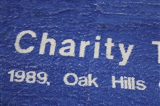 Chi Chi Rodriguez's Personal 1989 Oak Hills Country Club Charity Tournament Blue & White Beach Towel