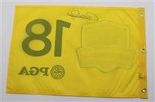 Bernhard Langer Signed 2017 KitchenAid Sr PGA Championship Screen Flag JSA ALOA