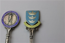 Seven (7) Various Vintage Golf Themed Sterling Silver Spoons