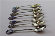 Seven (7) Various Vintage Golf Themed Sterling Silver Spoons
