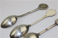 Seven (7) Various Vintage Golf Themed Sterling Silver Spoons