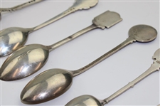 Seven (7) Various Vintage Golf Themed Sterling Silver Spoons