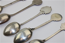 Seven (7) Various Vintage Golf Themed Sterling Silver Spoons