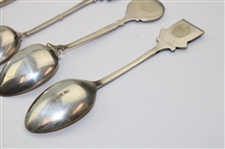 Seven (7) Various Vintage Golf Themed Sterling Silver Spoons