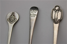 Eight (8) Various Vintage Golf Themed Sterling Silver Spoons