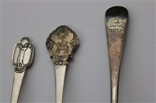 Eight (8) Various Vintage Golf Themed Sterling Silver Spoons