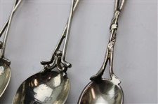 Four (4) Various Vintage Golf Themed Sterling Silver Spoons