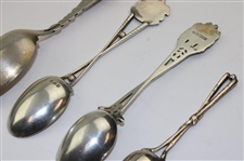 Four (4) Various Vintage Golf Themed Sterling Silver Spoons
