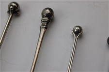 Seven (7) Various Vintage Golf Themed Sterling Silver Spoons