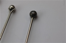 Seven (7) Various Vintage Golf Themed Sterling Silver Spoons