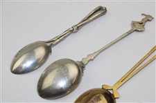 Seven (7) Various Vintage Golf Themed Sterling Silver Spoons