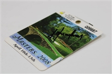 Trevor Immelman Signed 2008 Masters Tournament SERIES Badge #Q09887 JSA ALOA
