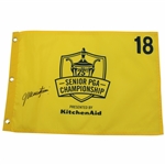 Colin Montgomerie Signed 2014 Senior PGA Championship Screen Flag JSA ALOA