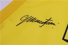 Colin Montgomerie Signed 2014 Senior PGA Championship Screen Flag JSA ALOA