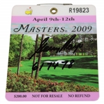 Gary Player Signed 2009 Masters Tournament SERIES Badge #R19823 with Years Won JSA ALOA