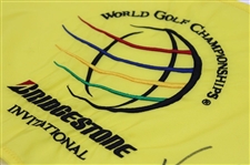 Vijay Singh Signed 2008 WGC Bridgestone Championship Used Hole #15 Flag w/COA & JSA ALOA