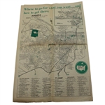 Four (4) 1964 Augusta Herald Special Masters Preview Edition Newspapers - Sunday April 5th