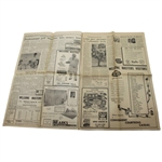 Four (4) 1964 Augusta Herald Special Masters Preview Edition Newspapers - Sunday April 5th