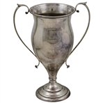 1901 Mens Foursome Tournament Poland Spring Me. First Prize Sterling Silver Trophy Won By - George & Clerance Munger