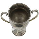 1901 Mens Foursome Tournament Poland Spring Me. First Prize Sterling Silver Trophy Won By - George & Clerance Munger