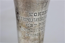 1914 Women's Metropolitan Golf Assoc. Net Prize Ardsley GC Sterling Silver Trophy Won by Mrs. T. Nielsen